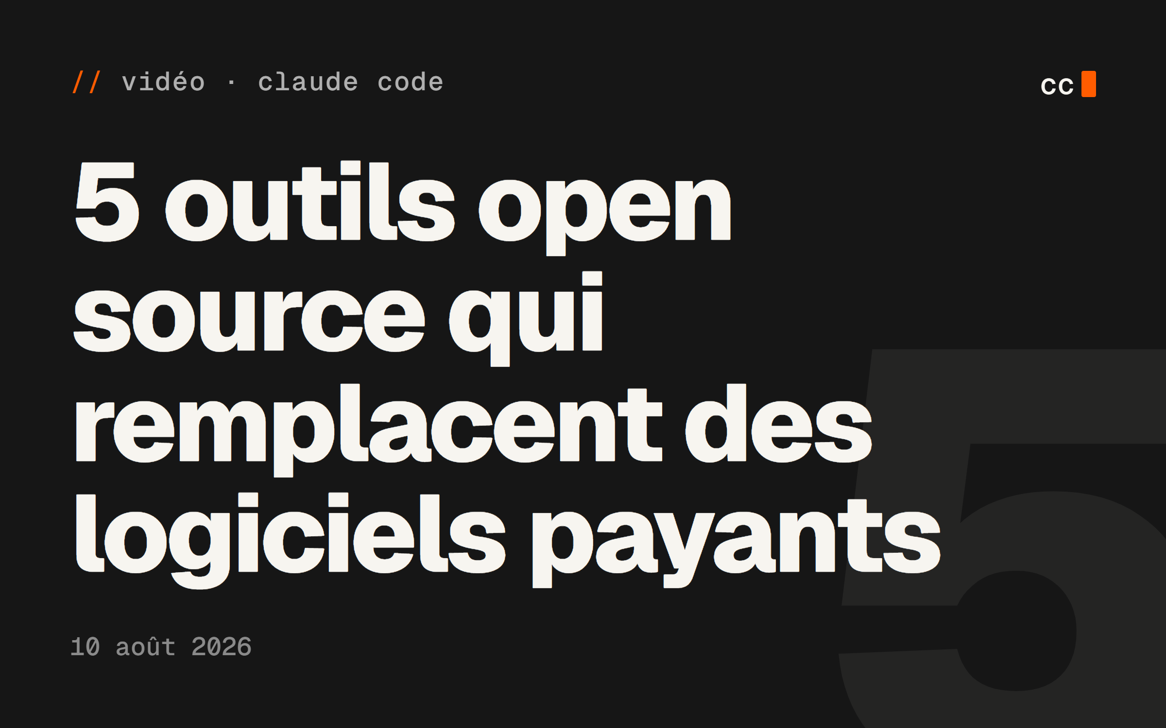 5 outils open source qui remplacent des logiciels payants