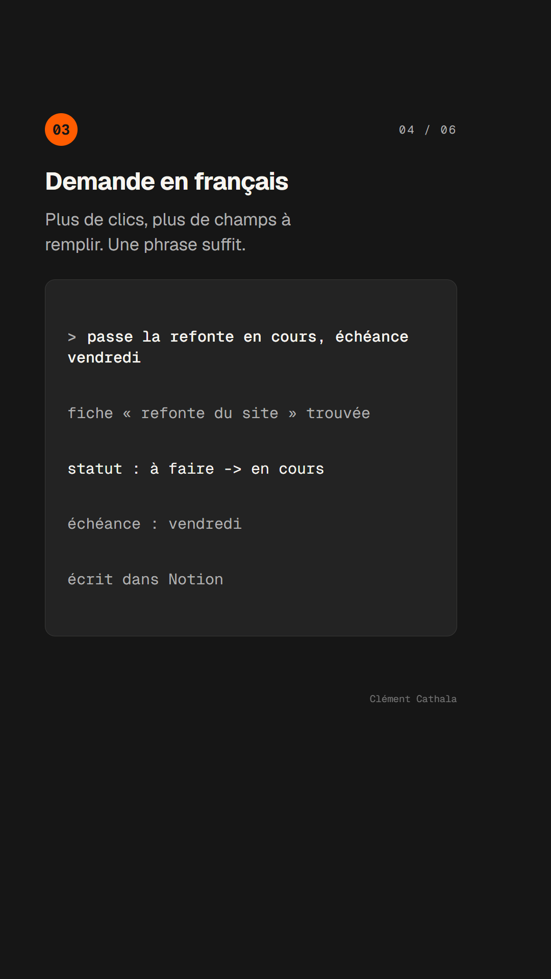 Étape 3 : demander la mise à jour en français